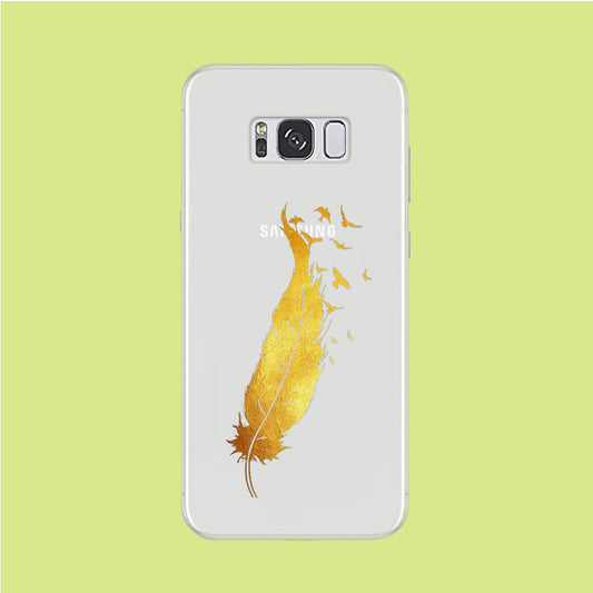 Gold Magic Bird Samsung Galaxy S8 Clear Case
