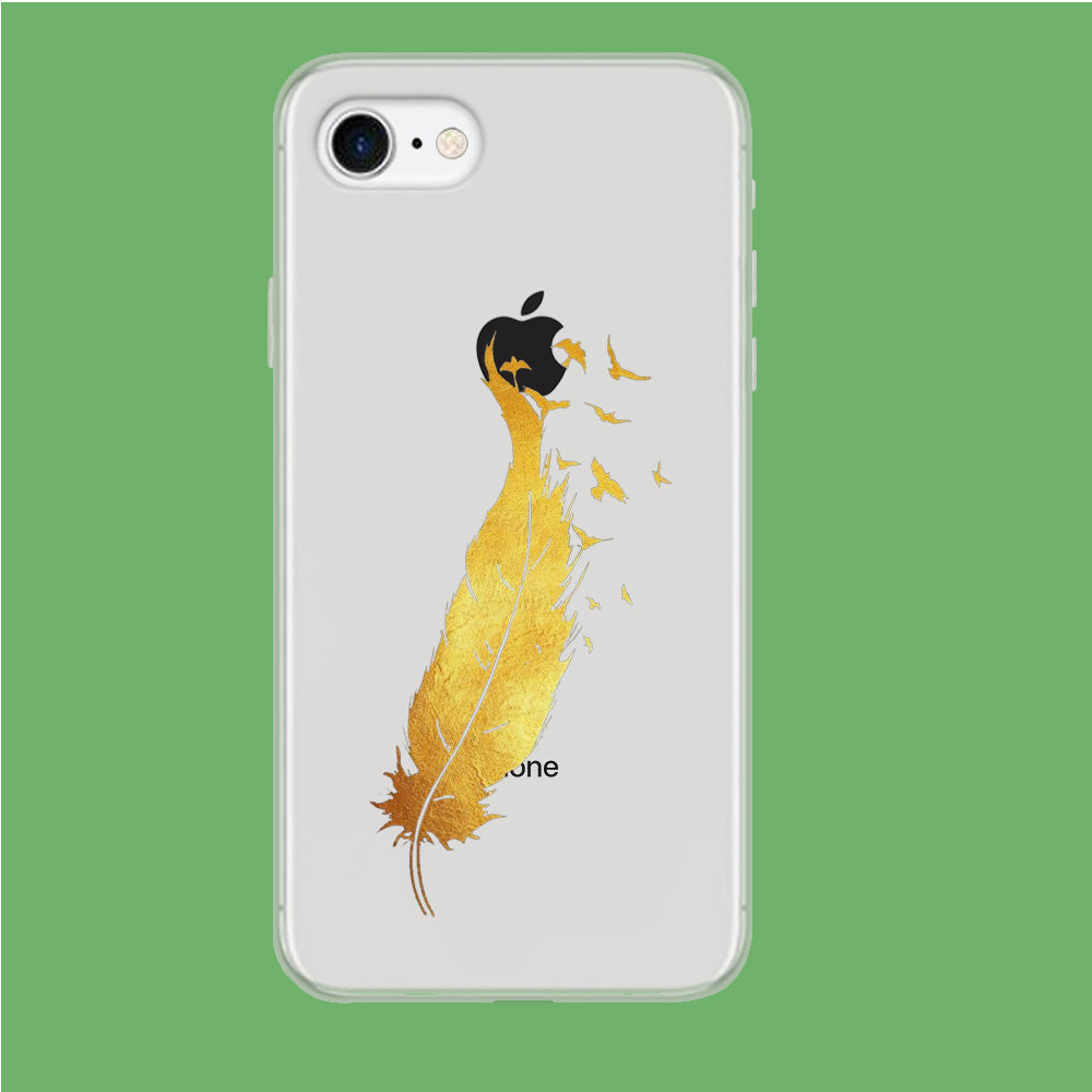 Gold Magic Bird iPhone 7 Clear Case