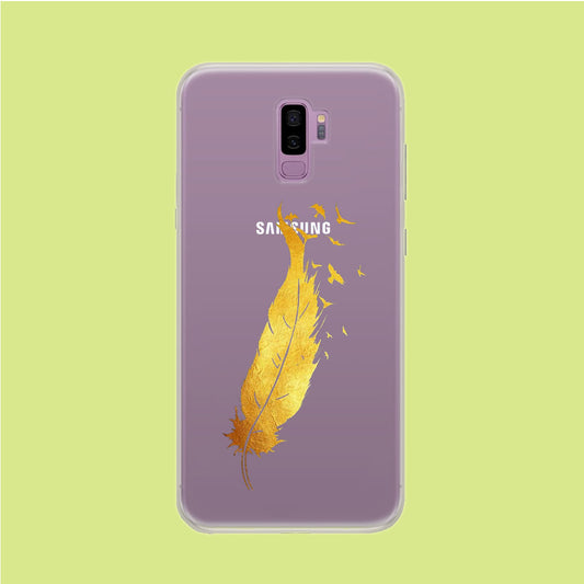 Gold Magic Bird Samsung Galaxy S9 Plus Clear Case