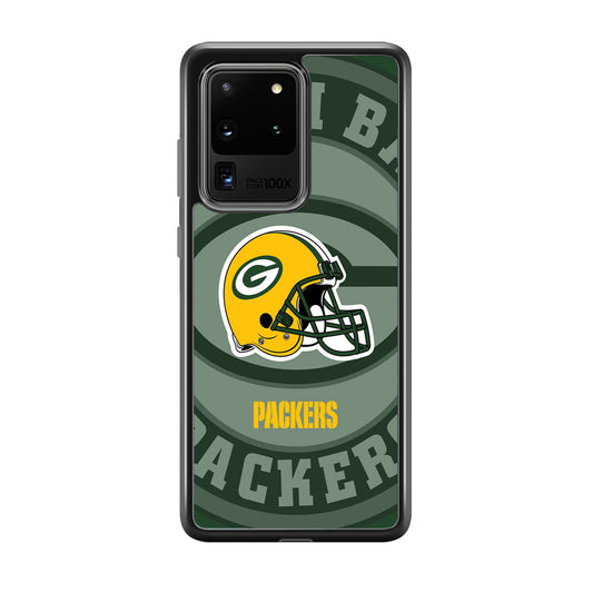 Green Bay Packers Yellow Helmet Samsung Galaxy S20 Ultra Case