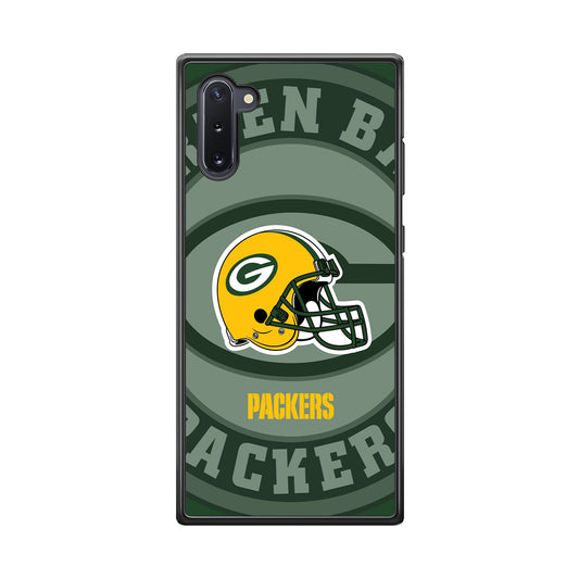Green Bay Packers Yellow Helmet Samsung Galaxy Note 10 Case