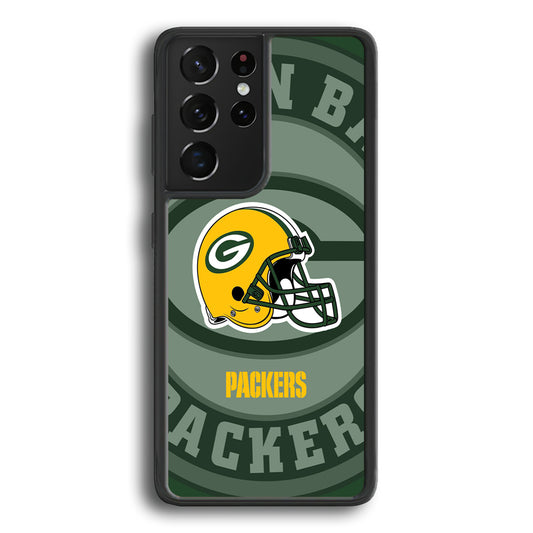 Green Bay Packers Yellow Helmet Samsung Galaxy S21 Ultra Case