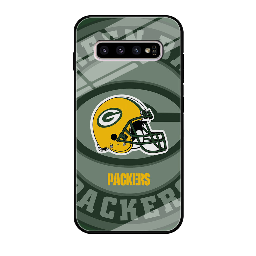 Green Bay Packers Yellow Helmet Samsung Galaxy S10 Plus Case