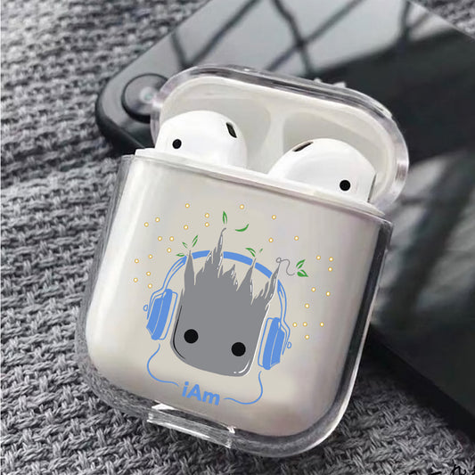 Grooth Music Code Protective Clear Case Cover For Apple Airpods