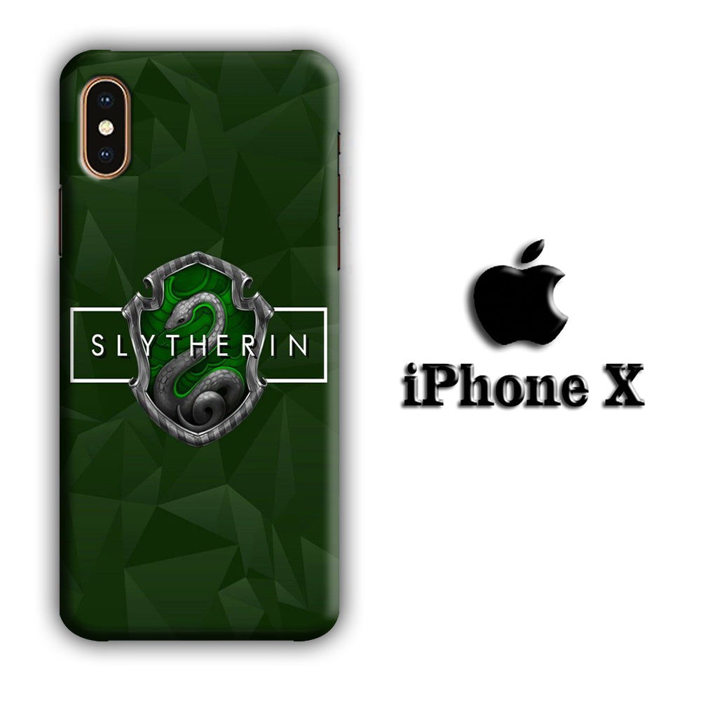 Harry Potter Slytherin Emblem 002 iPhone X 3D Case