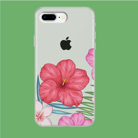 Hibiscus Aura iPhone 8 Plus Clear Case