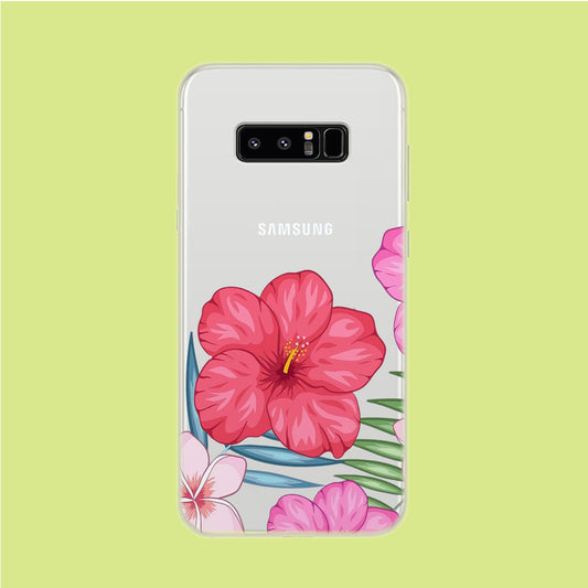 Hibiscus Aura Samsung Galaxy Note 8 Clear Case