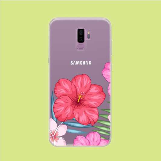 Hibiscus Aura Samsung Galaxy S9 Plus Clear Case
