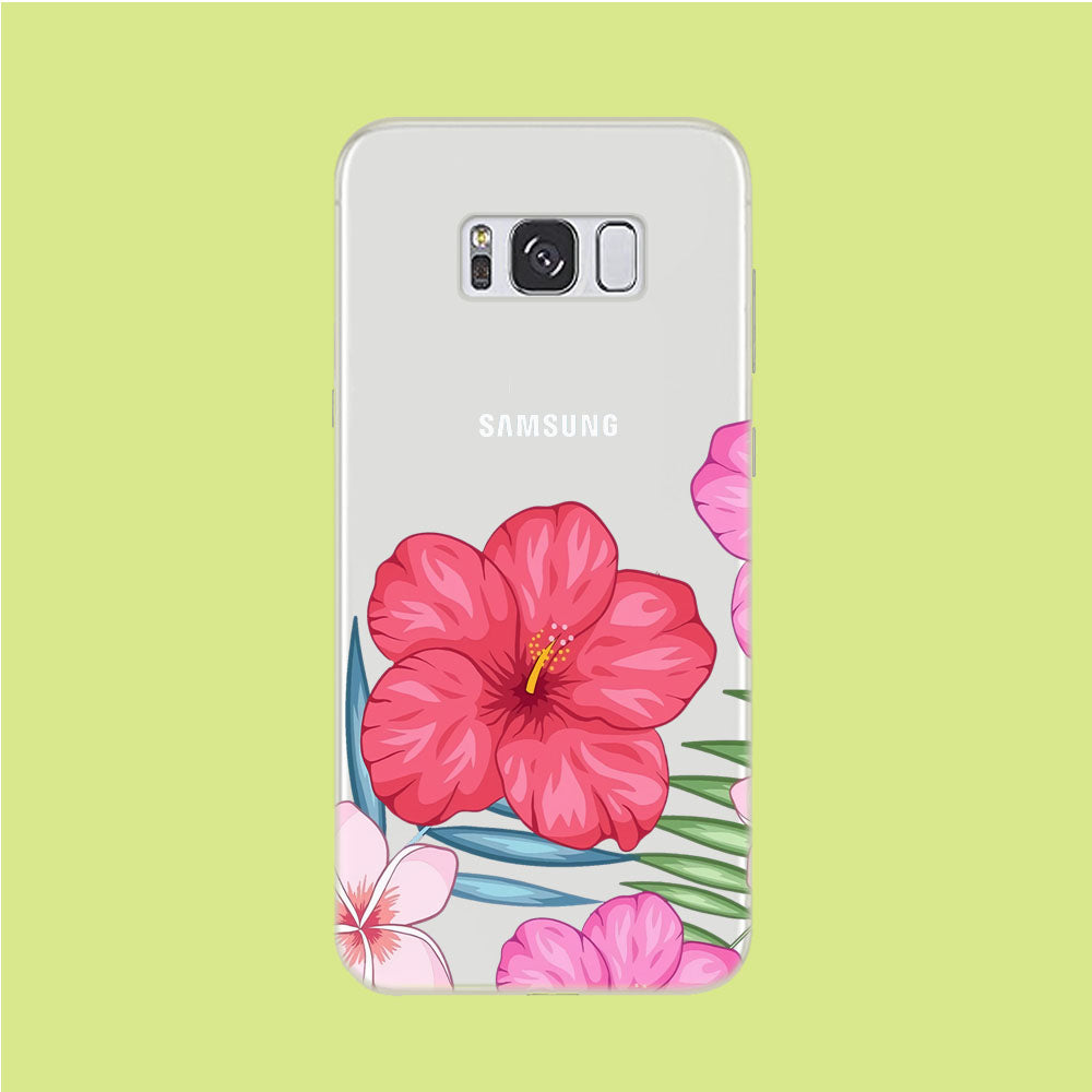 Hibiscus Aura Samsung Galaxy S8 Clear Case