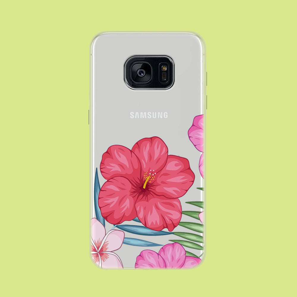 Hibiscus Aura Samsung Galaxy S7 Edge Clear Case