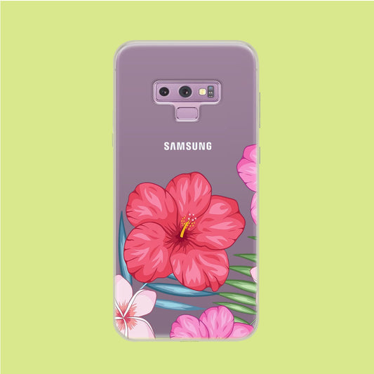 Hibiscus Aura Samsung Galaxy Note 9 Clear Case