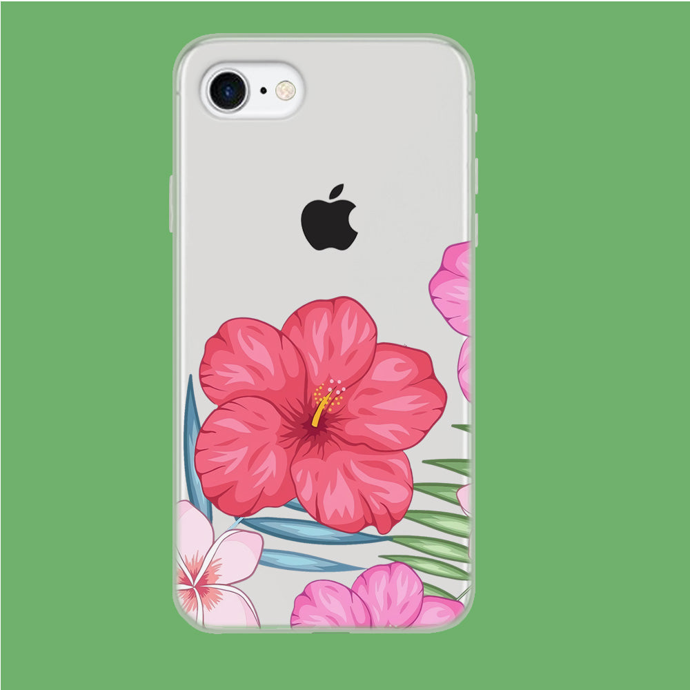 Hibiscus Aura iPhone 7 Clear Case