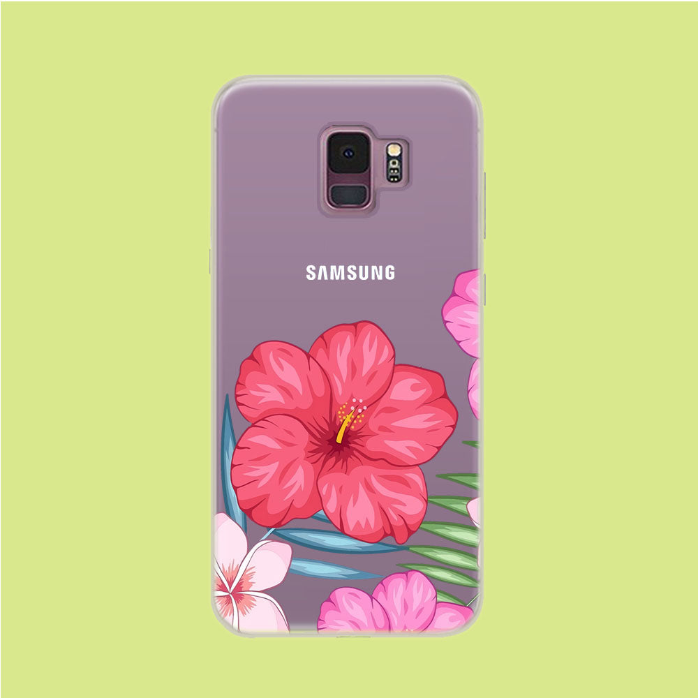Hibiscus Aura Samsung Galaxy S9 Clear Case