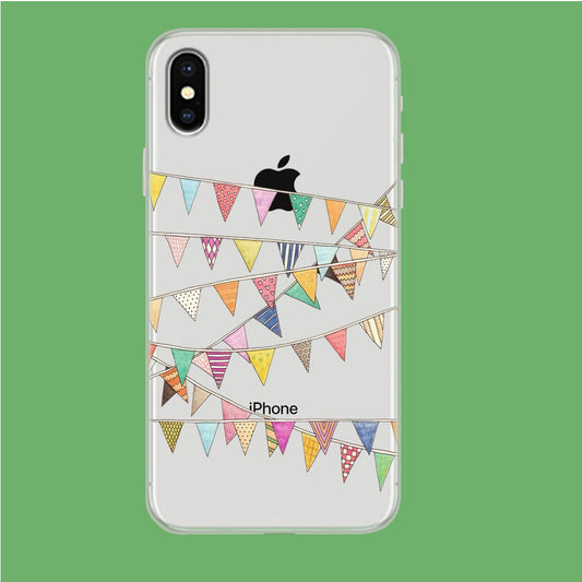 Hilarity in Party Flag iPhone Xs Clear Case