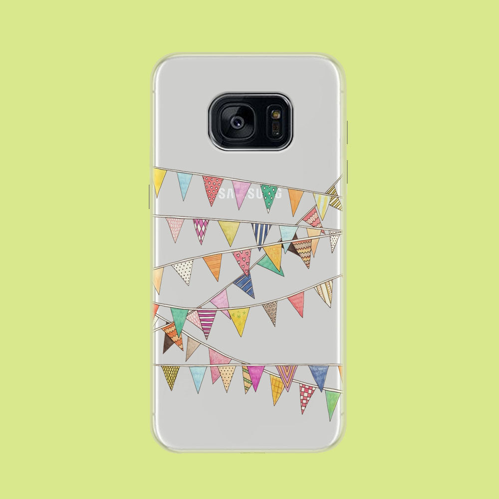 Hilarity in Party Flag Samsung Galaxy S7 Edge Clear Case