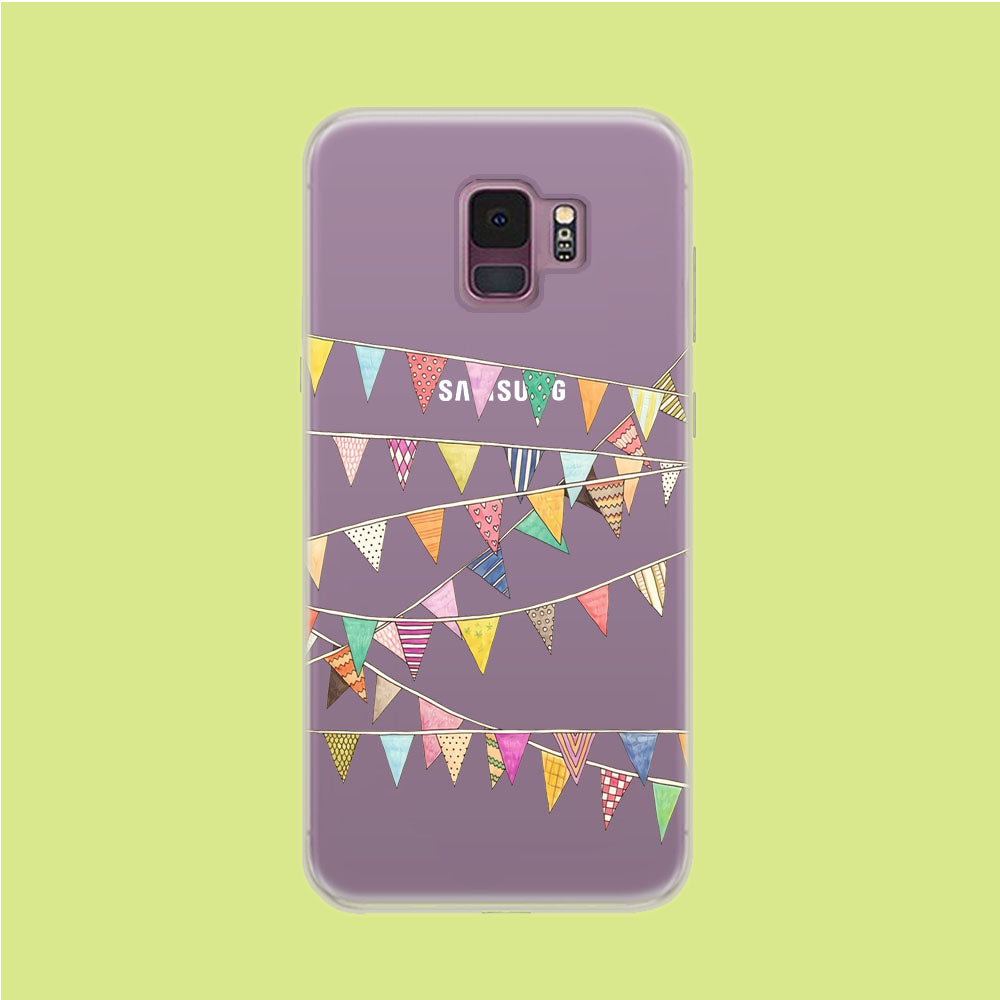 Hilarity in Party Flag Samsung Galaxy S9 Clear Case