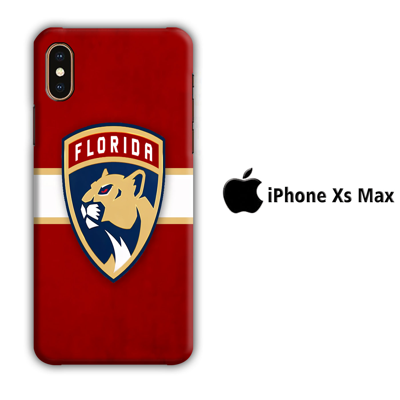 Hokkey Florida Panthers iPhone Xs Max 3D Case