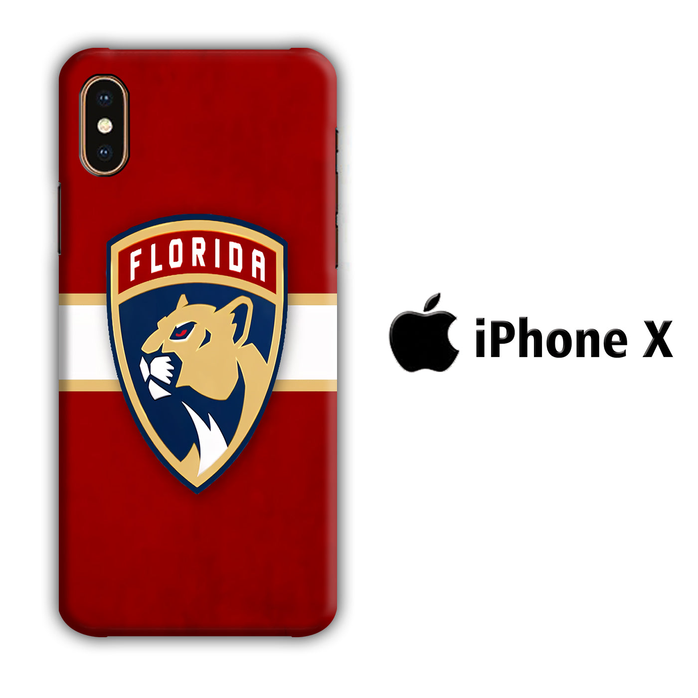 Hokkey Florida Panthers iPhone X 3D Case