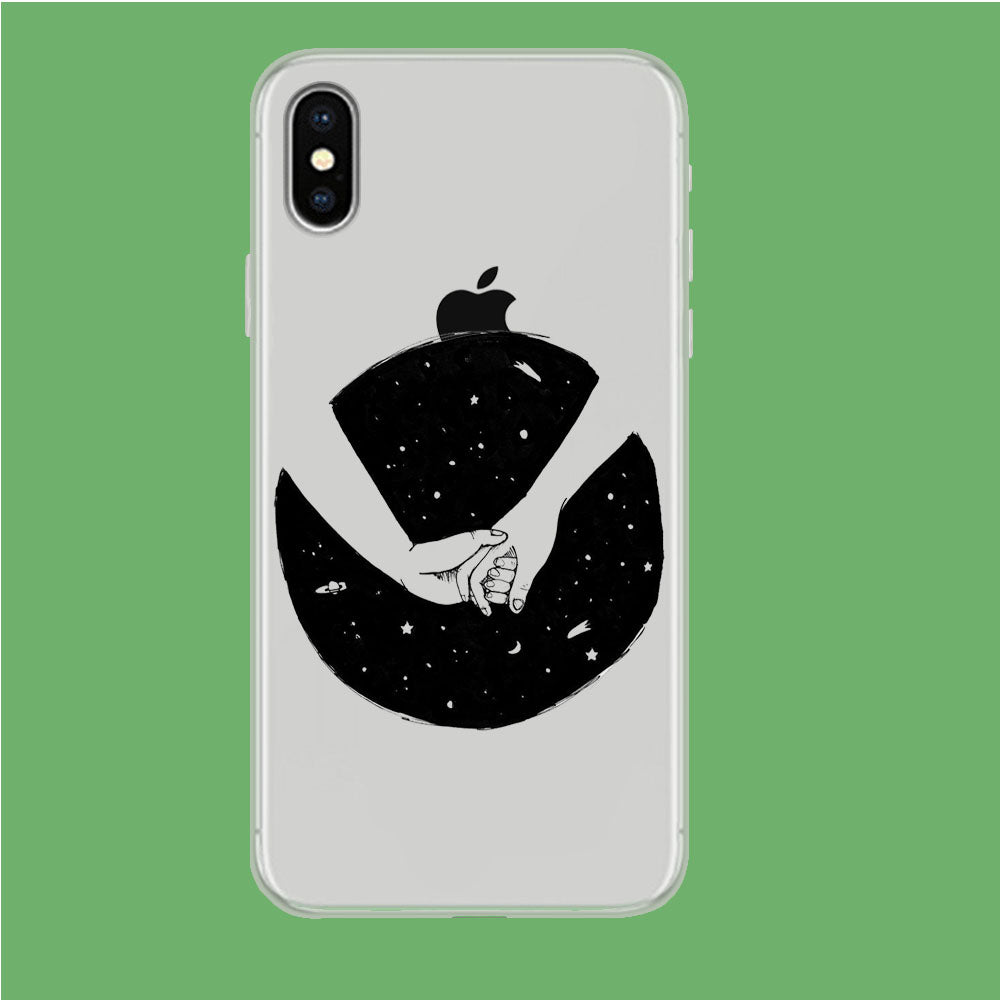 Hold My Hand iPhone X Clear Case