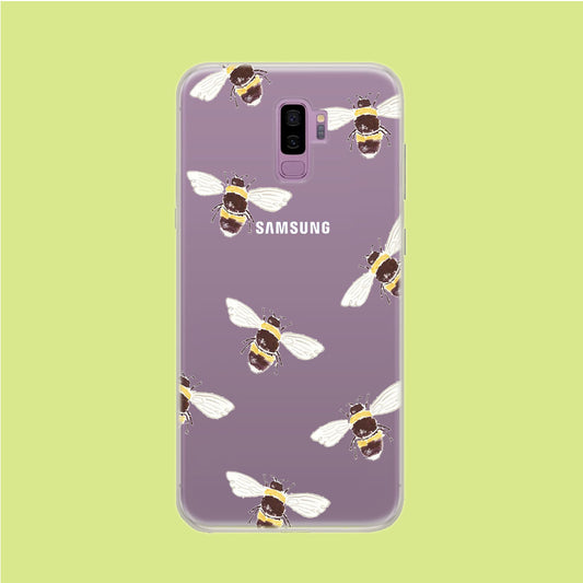 Honey Bee Patern Samsung Galaxy S9 Plus Clear Case