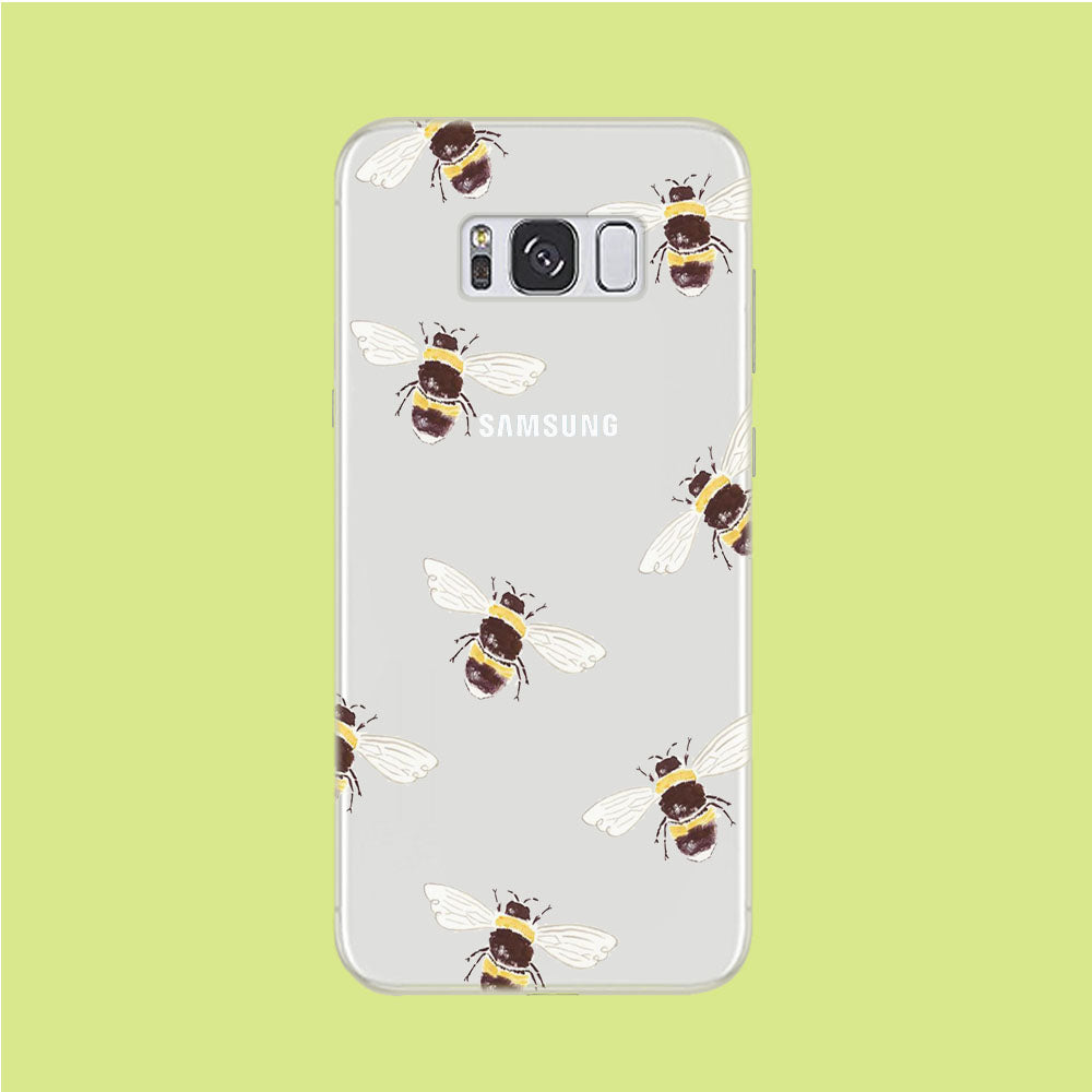 Honey Bee Patern Samsung Galaxy S8 Plus Clear Case