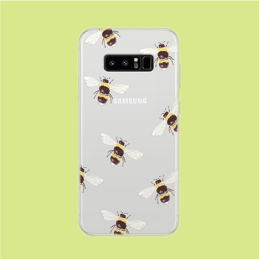 Honey Bee Patern Samsung Galaxy Note 8 Clear Case
