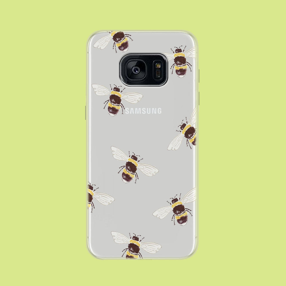 Honey Bee Patern Samsung Galaxy S7 Clear Case