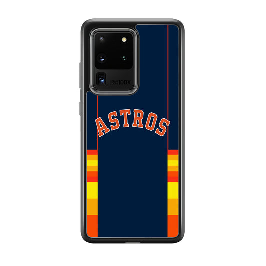 Houston Astros Dark Blue Jersey Samsung Galaxy S20 Ultra Case