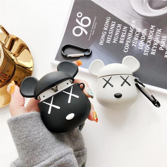 Cartoon Mouse Slumber Silicone Protective Case Cover For Apple Airpods