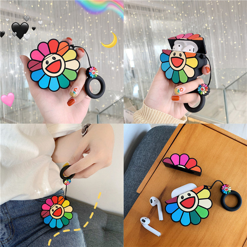 Rainbow Smile Silicone Protective Case Cover For Apple Airpods