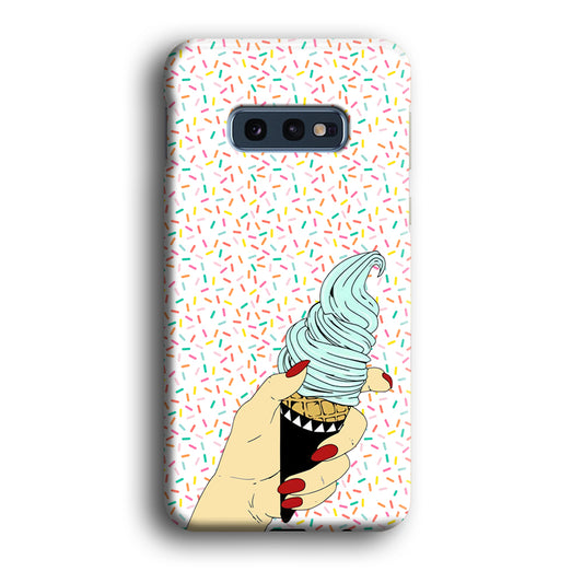Ice Cream on Beauty Hand Samsung Galaxy S10E 3D Case