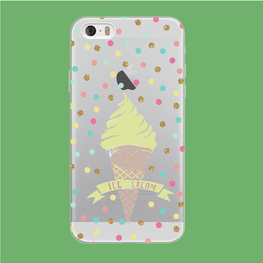 Ice Cream With Glitter Toping iPhone 5 | 5s Clear Case