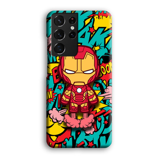Iron Man Power Booster Samsung Galaxy S21 Ultra 3D Case