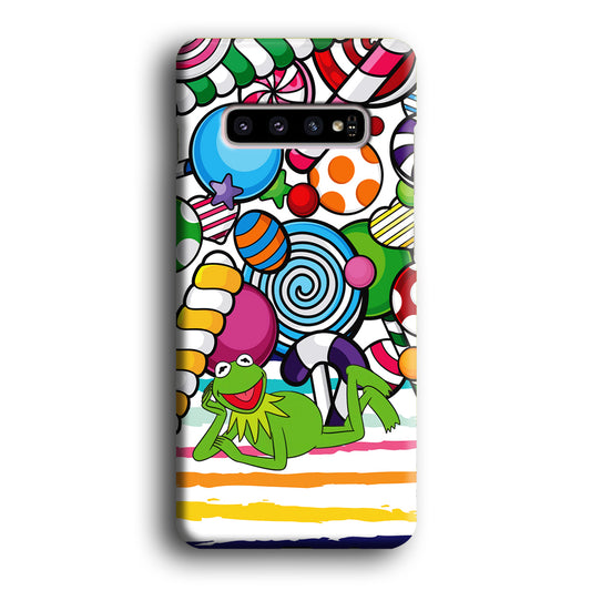Kermit Frog Candy Time Samsung Galaxy S10 3D Case