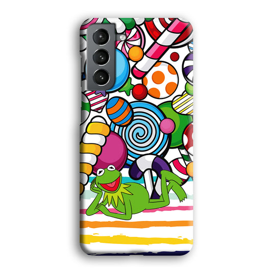 Kermit Frog Candy Time Samsung Galaxy S21 3D Case