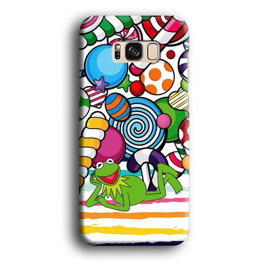 Kermit Frog Candy Time Samsung Galaxy S8 3D Case