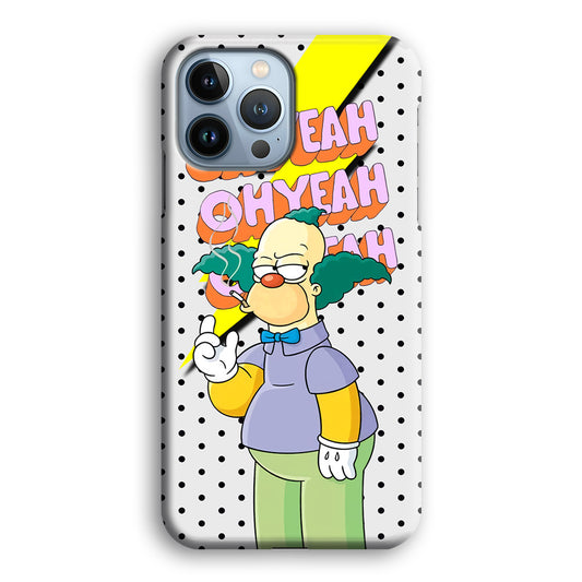 Krusty Clown Oh Yeah iPhone 13 Pro 3D Case