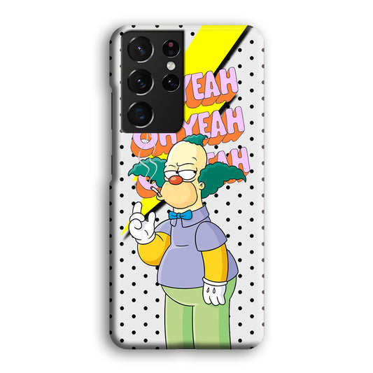 Krusty Clown Oh Yeah Samsung Galaxy S21 Ultra 3D Case