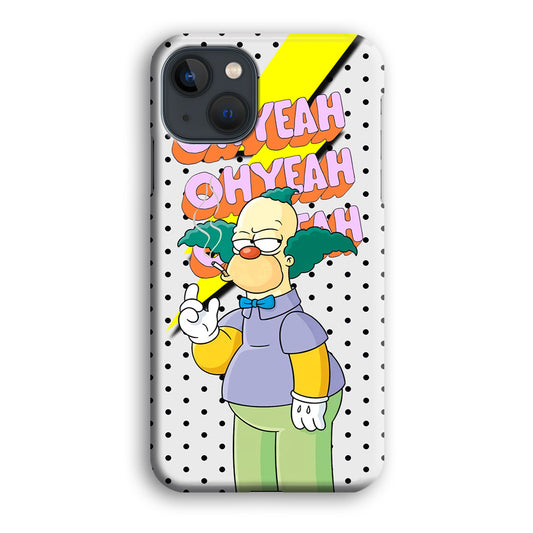 Krusty Clown Oh Yeah iPhone 13 3D Case