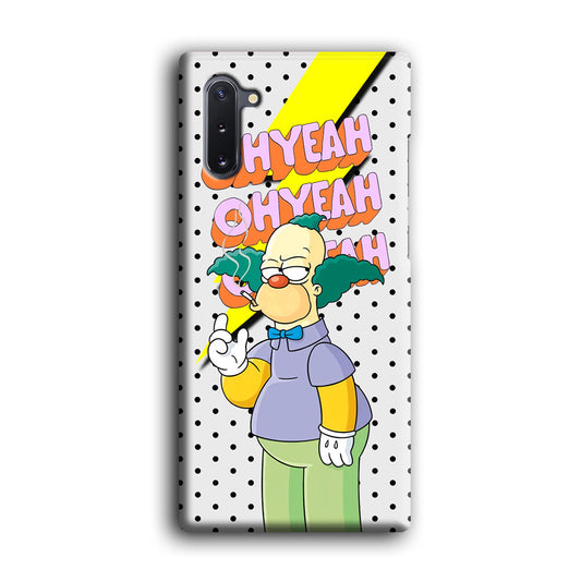 Krusty Clown Oh Yeah Samsung Galaxy Note 10 3D Case