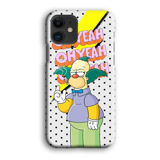 Krusty Clown Oh Yeah iPhone 12 3D Case