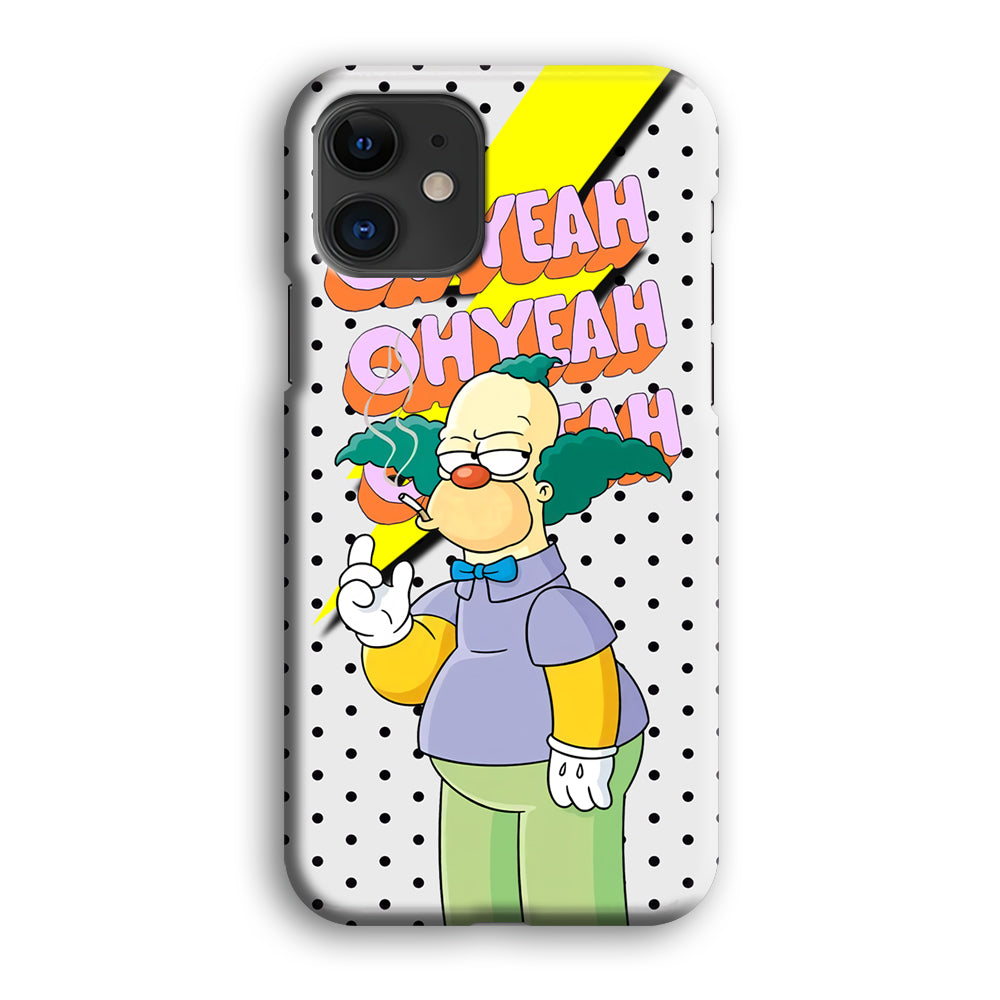 Krusty Clown Oh Yeah iPhone 12 3D Case