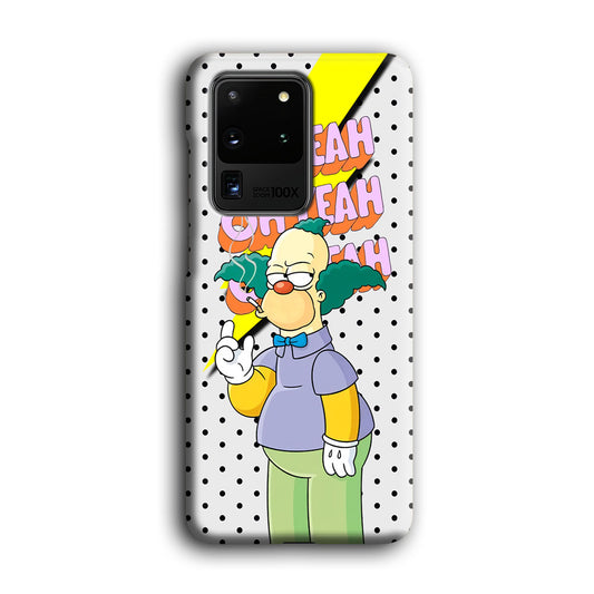 Krusty Clown Oh Yeah Samsung Galaxy S20 Ultra 3D Case