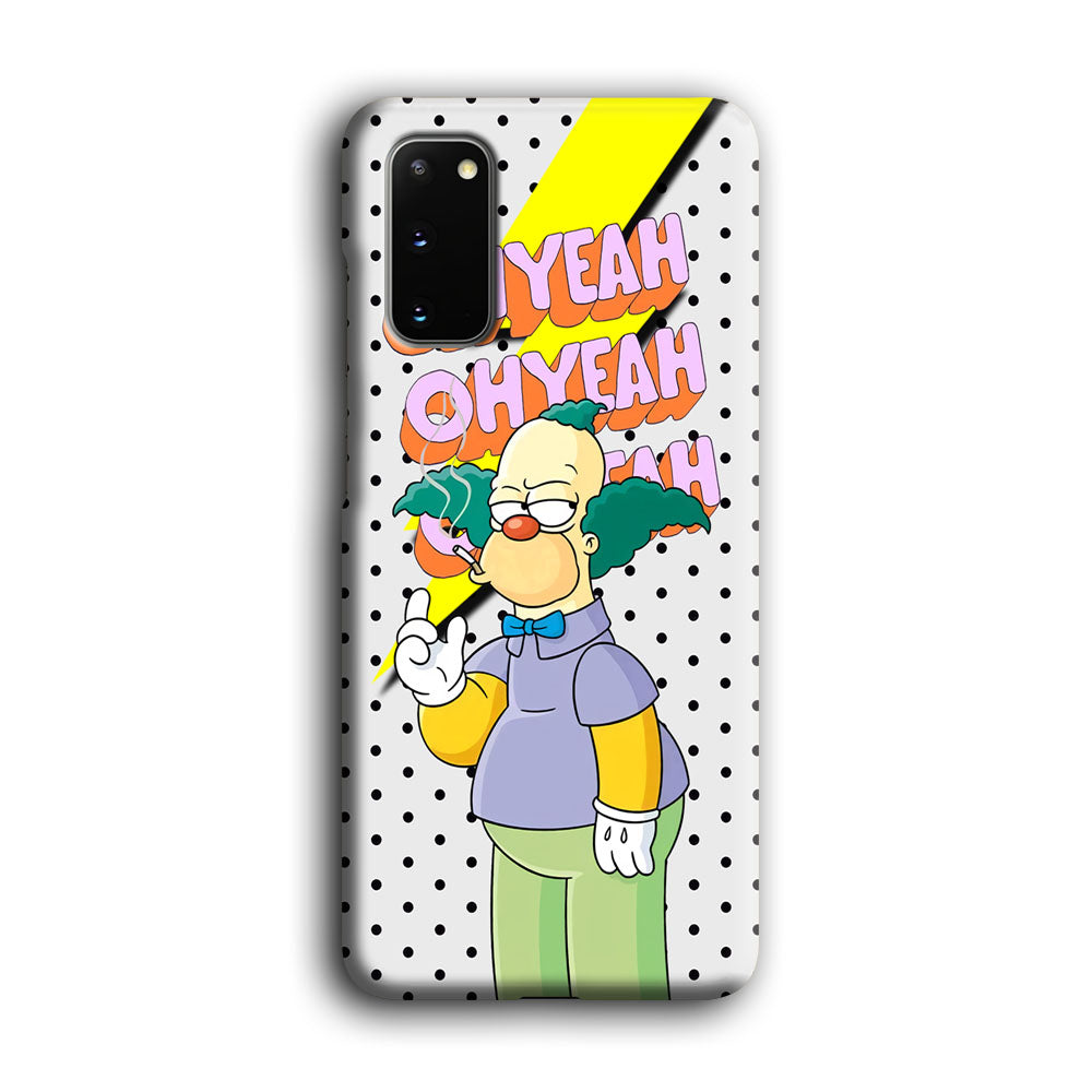 Krusty Clown Oh Yeah Samsung Galaxy S20 3D Case