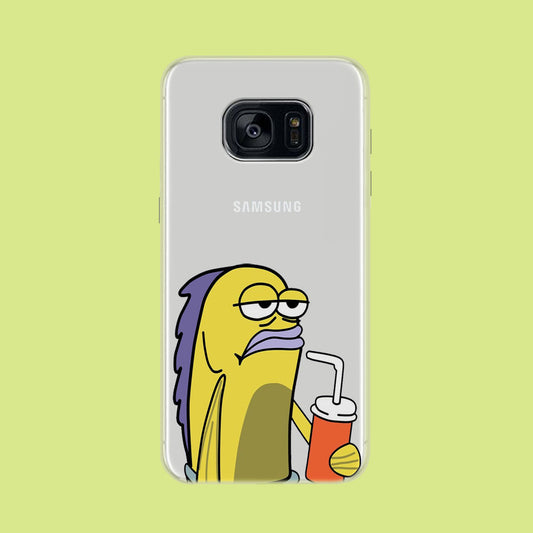 Krusty Krab Customer Samsung Galaxy S7 Edge Clear Case