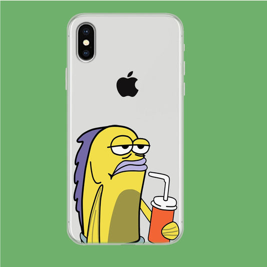 Krusty Krab Customer iPhone Xs Clear Case
