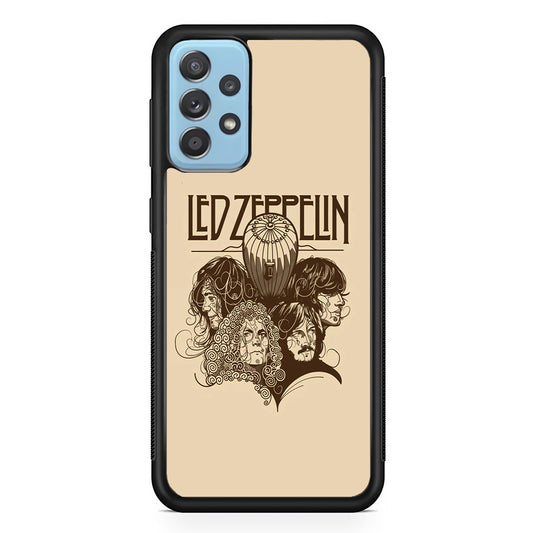 Led Zeppelin Face Art Poster Samsung Galaxy A52 Case