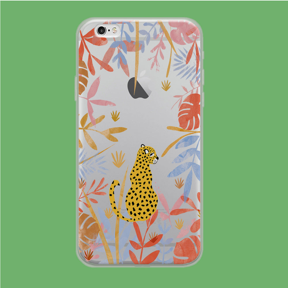 Leopard and Forest Leaves iPhone 6 Plus | iPhone 6s Plus Clear Case