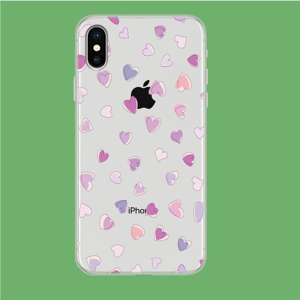 Little Sketch Great Love iPhone Xs Clear Case
