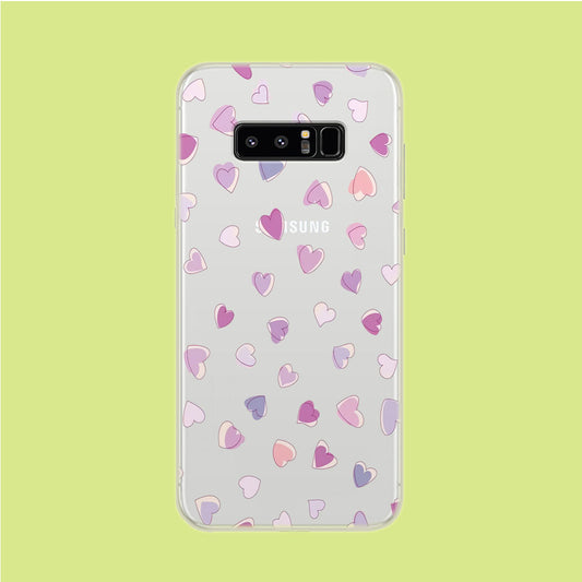 Little Sketch Great Love Samsung Galaxy Note 8 Clear Case